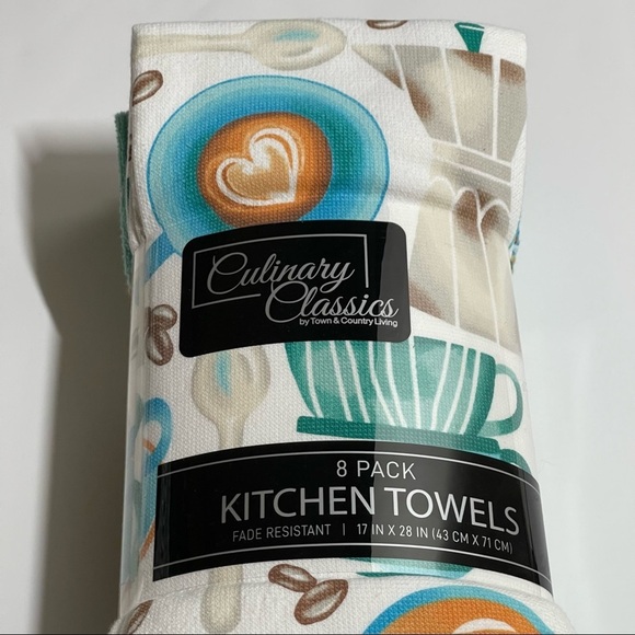Town & Country Culinary Classics 8-piece Kitchen Towel Set - Picture 3 of 5